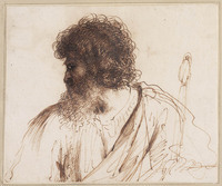 H 059
<br/>
Apostel Paulus, schouderstuk, met zwaard
<br/>
<em>Guercino (1591-1666)</em>
